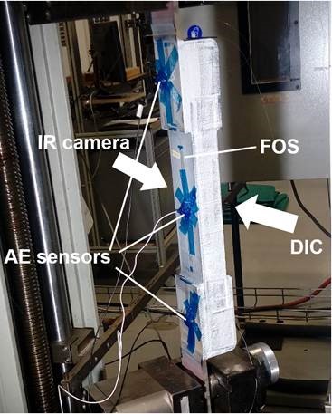 A “full scale” test sample showing a number of the measurement techniques used by Damen Naval.