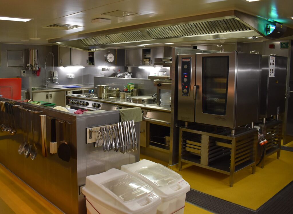 Installing the kitchen on Australian vessel Nuyina was an intensive job that took several months.