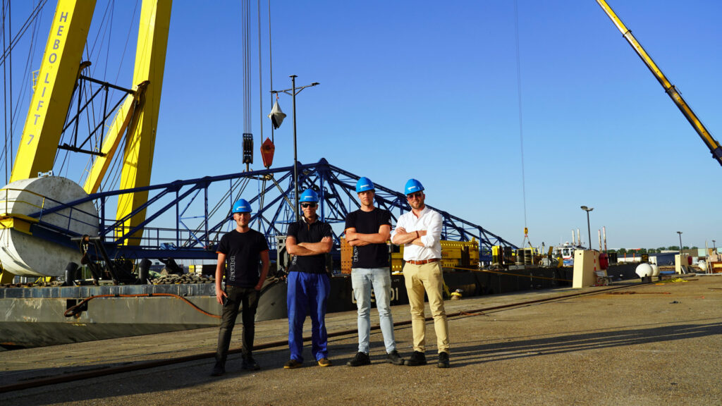 FLTR: Davy van Reijmersdal, Maarten Glerum, Luuk van der Heijden and Ricardo van Lunteren.