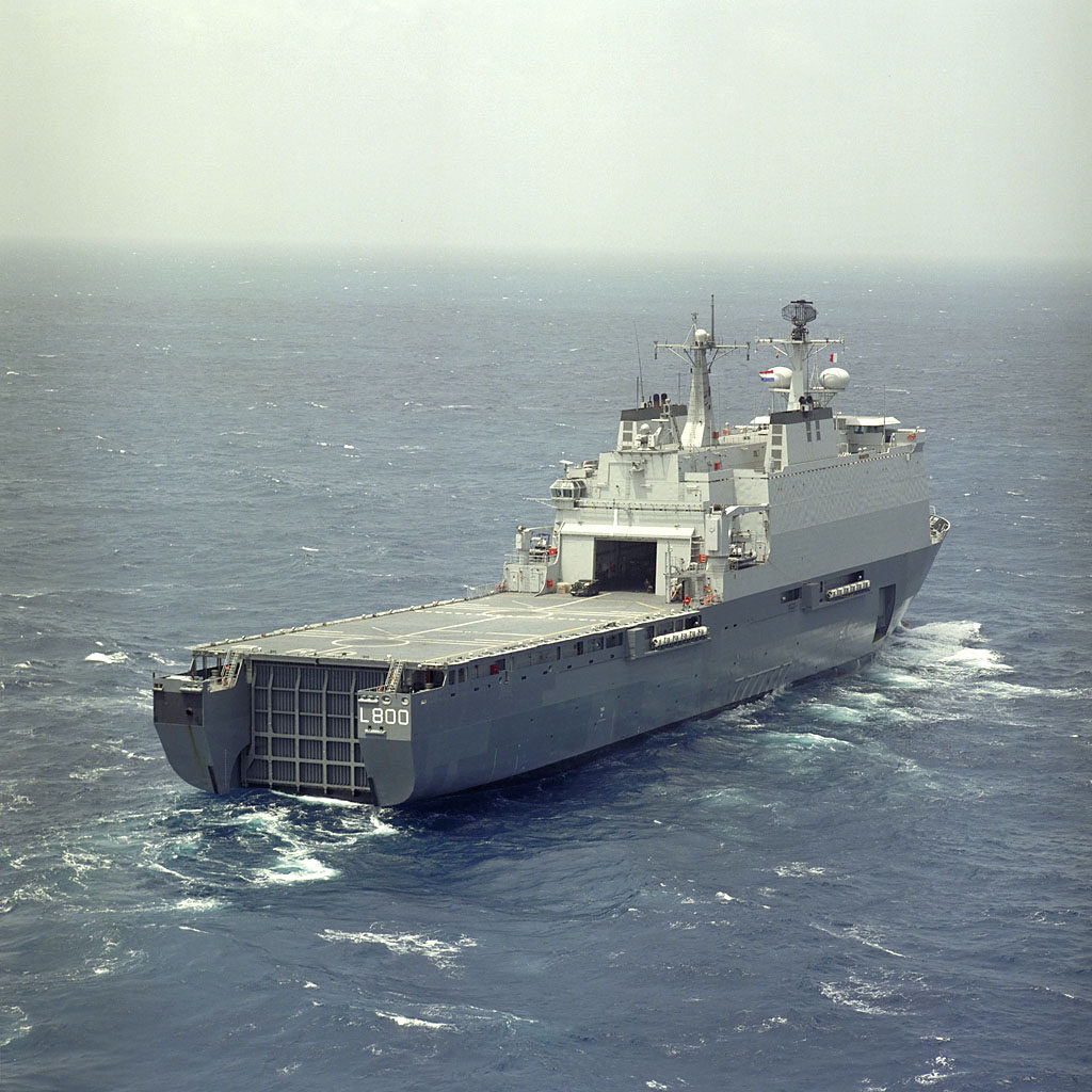 The rear tailgate of the vessel was too short for deployment in the former Yugoslavia, which meant that the stern had to be lengthened by three metres.