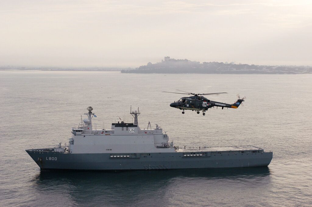 "The highlight of the urgent work on the HNLMS Rotterdam was the three-day modification of the tactical control centre on board."