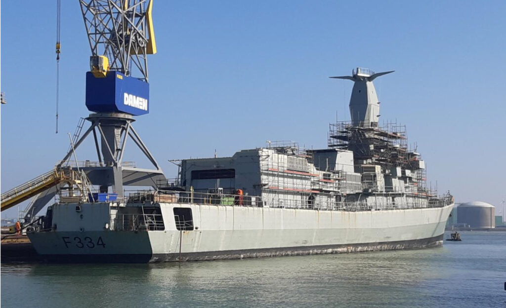 De opknapbeurt van het Portugese M-fregat NRP Dom Francisco de Almeida is bijna afgerond.