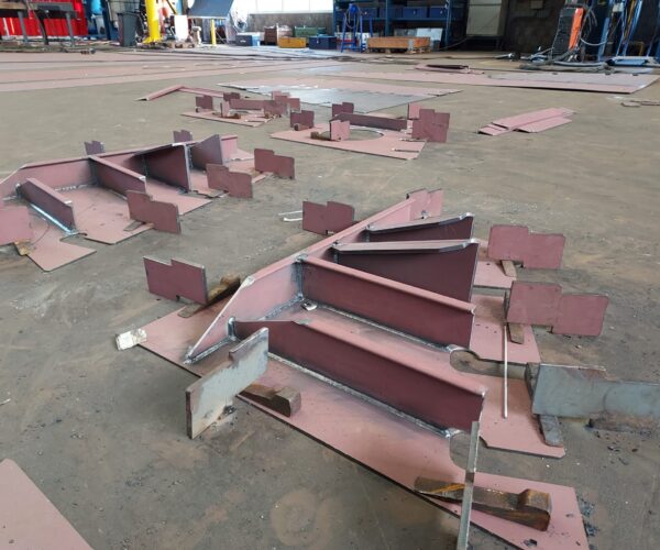 In January, the metal workers started assembling the first parts.