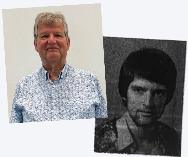 Cees in 2022 and back in 1979.