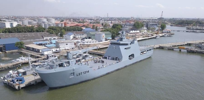 NNS Kada is gearriveerd in haar thuishaven Lagos, Nigeria.