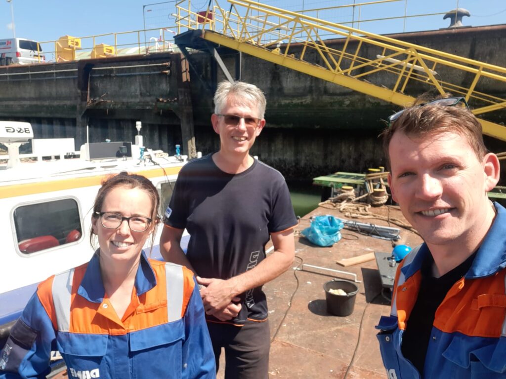 Karine Jansen, Marcel van der Heide and Pieter de Korte are all members of the project team.