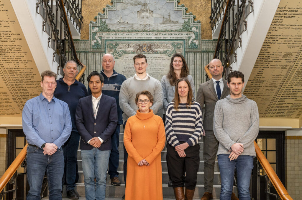 Ten of the thirteen members of the new OR. Back row, from left: Gerard Karelse, Bart de Jager, Noël de Clippelaar, Kyra Wielart and Patrick van der Heiden. Front row, from left: Jaap Kramer, Frederik Spilt, Miriam Hersmis, Annermarie Ruitenberg and Jimmy Post.