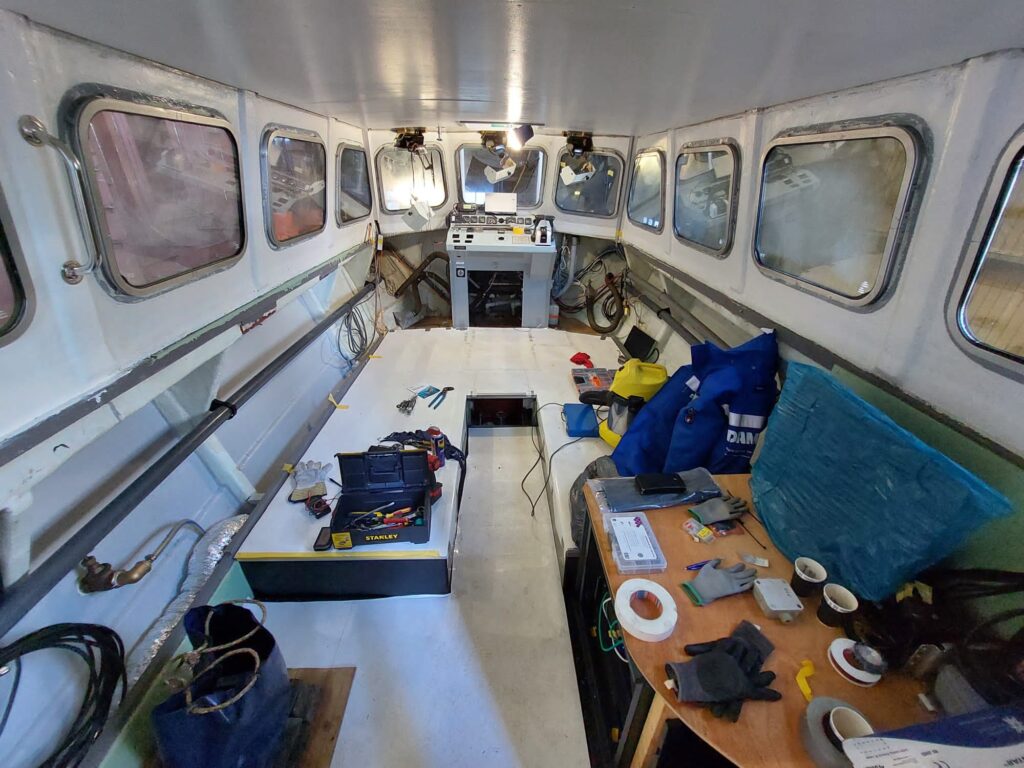 The interior of the Stan Patrol will be revamped and the boat will also get new windows.