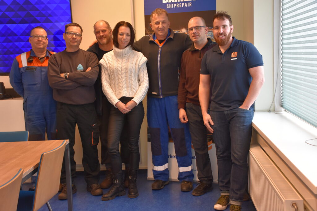 The new Works Council (from left): Erik Bongers, Richard Bongers, Richard Traas, Ilona Kreikamp, Djordje Kostic, Eelco Wisse and Kevin Verkaik.