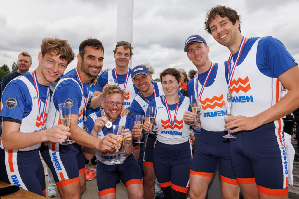 For the winning team, the medals and champagne were well deserved.