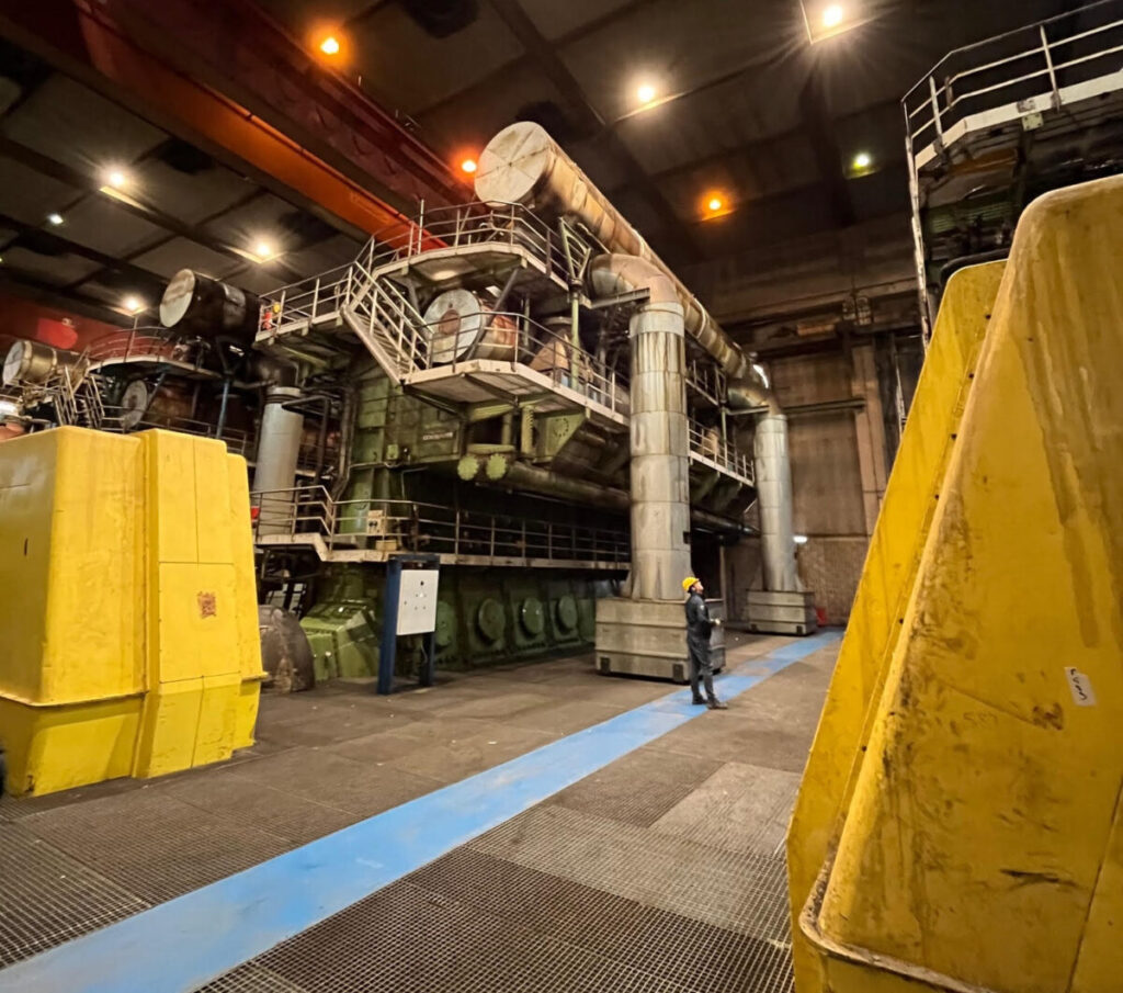 Inside the EDF power station on the island of Corsica.