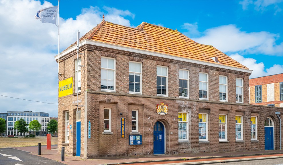 Museum Scheldewerf is gevestigd in de voormalige Verbandkamer van Koninklijke Maatschappij De Schelde.