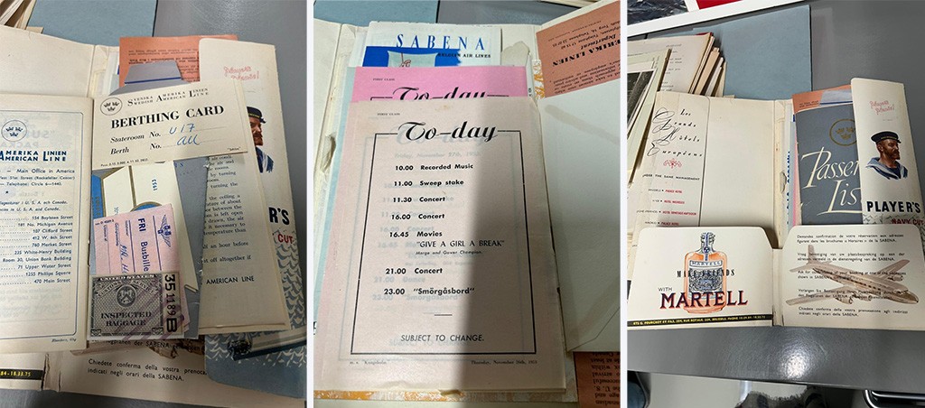 Reissouvenirs uit het midden van de vorige eeuw.