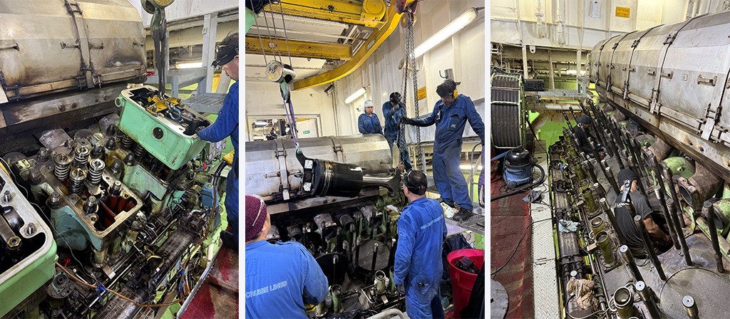 De demontagefase van het project vond al varend plaats met een volledige bezetting passagiers aan boord.