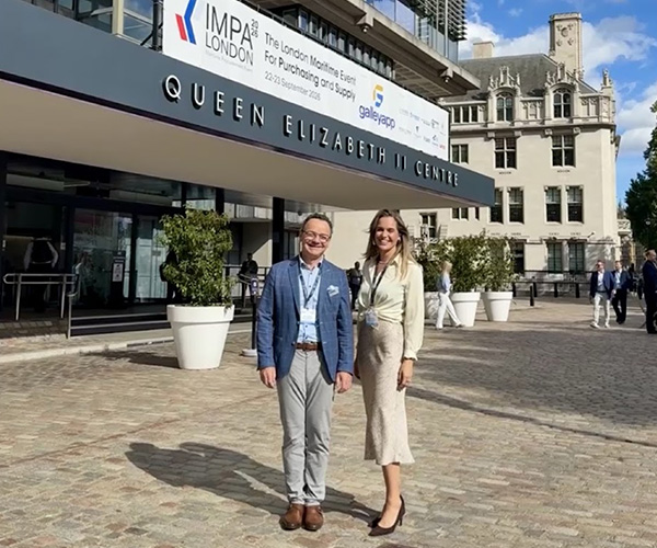 In september reisden Josine Glerum en Koen van Bezu naar Londen voor de maritieme vakbeurs IMPA.
