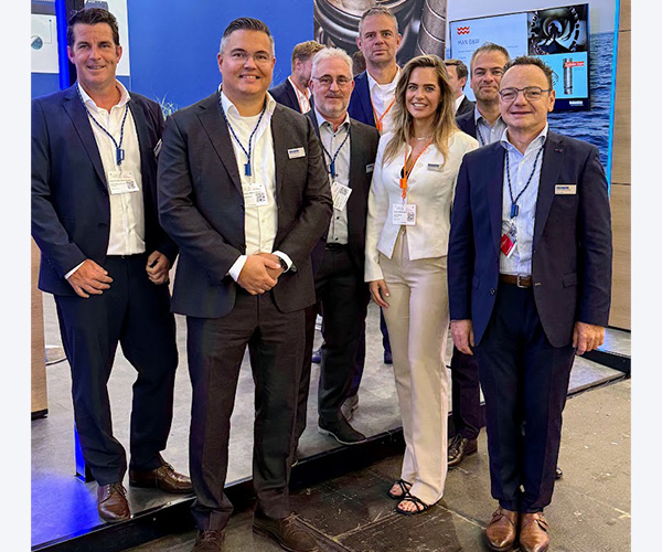 Het DSMS-salesteam op SMM in Hamburg.